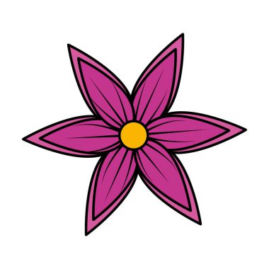 güzel çiçek dekoratif simgesi