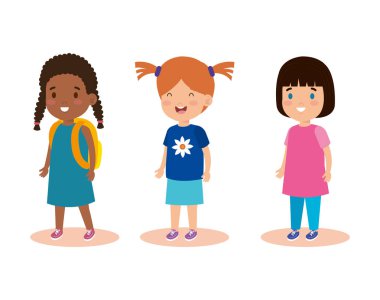 rahat giysiler ile set kız çocukları