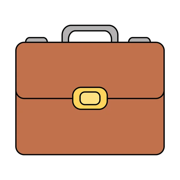 Cartera maletín aislado icono — Vector de stock