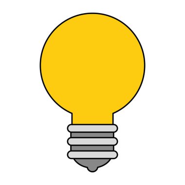 Ampul Işık izole simgesi