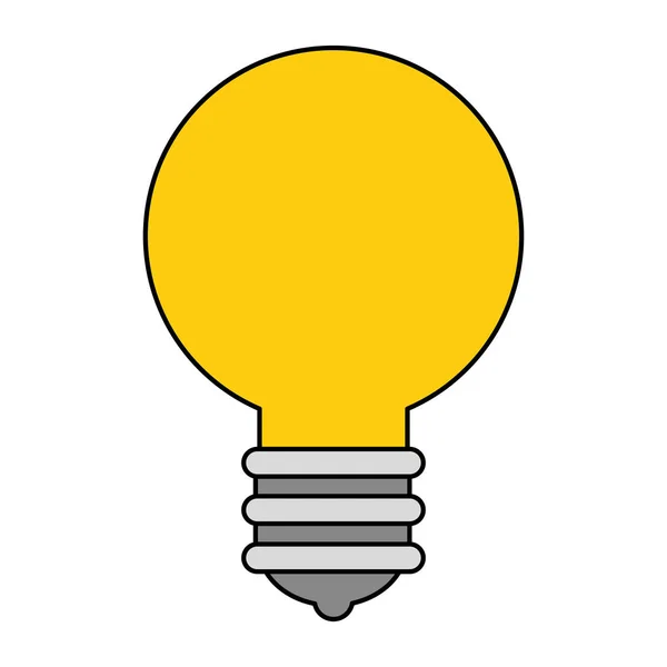 Lamp licht geïsoleerd pictogram — Stockvector