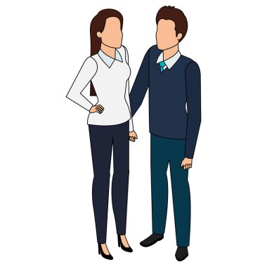 iş çift avatarlar karakter