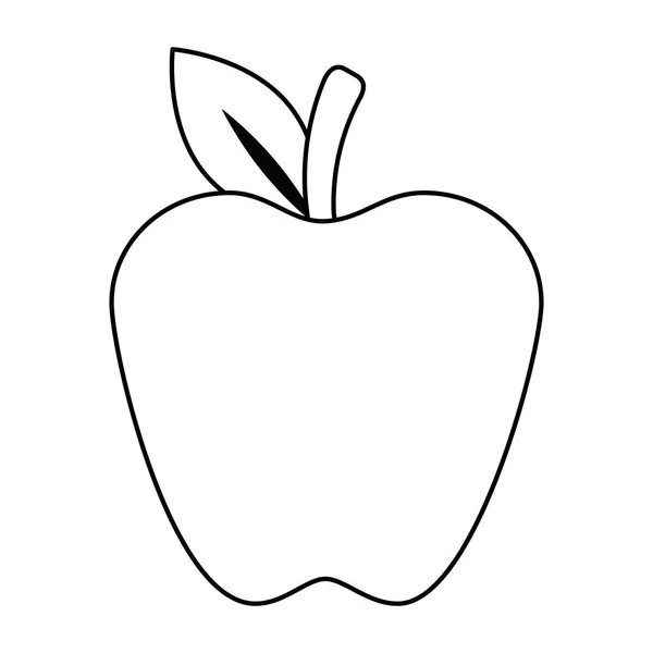 Apfel frisches Obst Symbol — Stockvektor