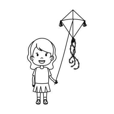 küçük kız uçan uçurtma