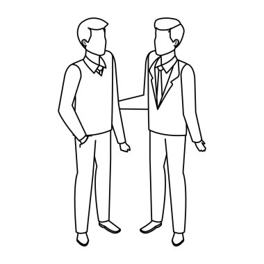 Çift Erkekler avatarlar karakter