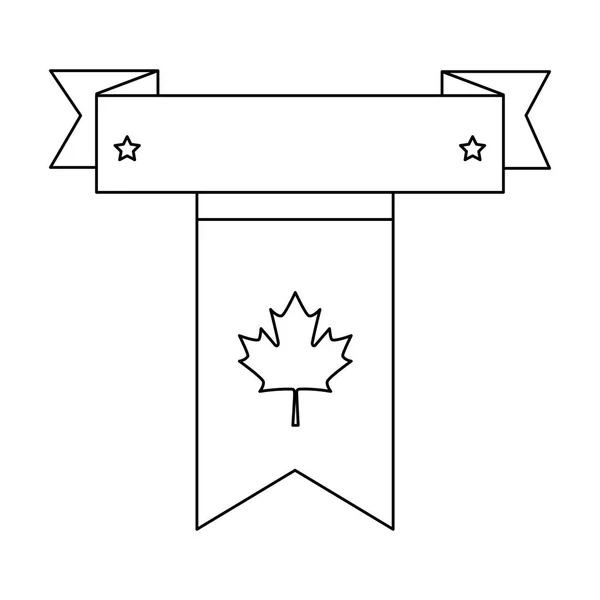 Ghirlanda bandiera canadese appesa — Vettoriale Stock