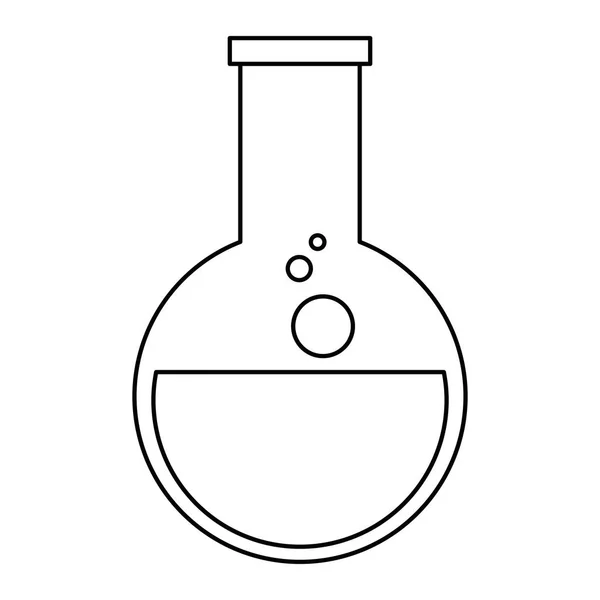 Laboratorium buis test kolf — Stockvector