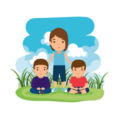 kampta oğulları ile anne