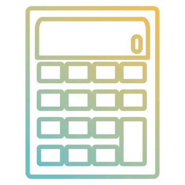 hesap makinesi aygıtı izole simgesi