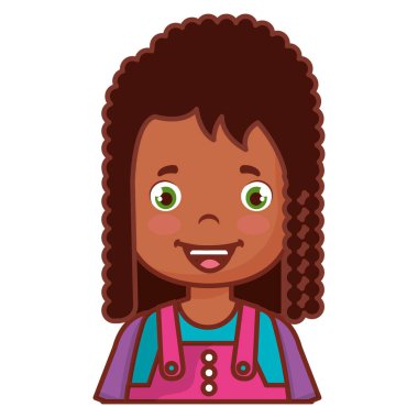 Mutlu küçük kız karakteri