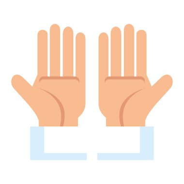 eller insan izole simgesi