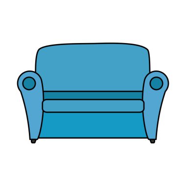 rahat kanepe simge izole