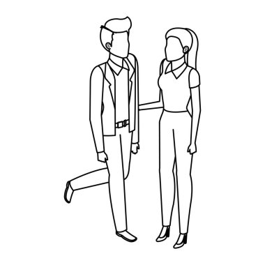 iş çift avatarlar karakter