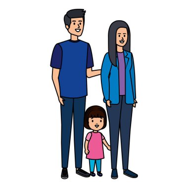 Ebeveynlerin çift kızı karakterlerle