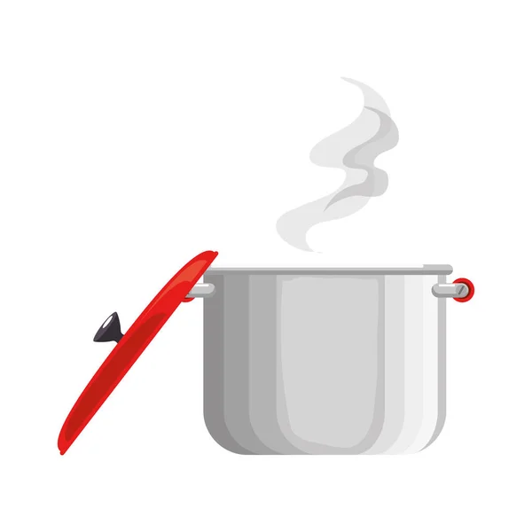 Кухонний горщик гаряча ікона — стоковий вектор