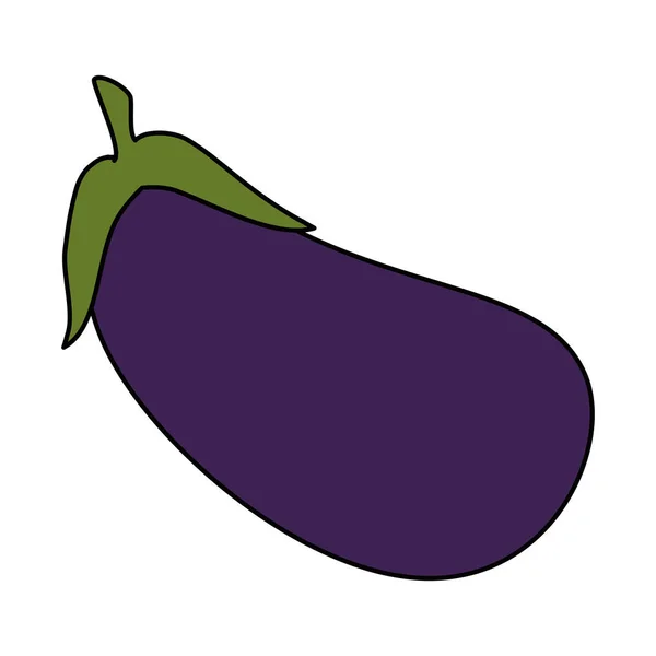Fresh eggplant vegetarian food — Stock Vector