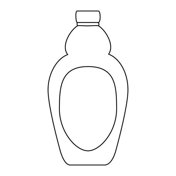 Bouteille de sirop d'érable doux — Image vectorielle
