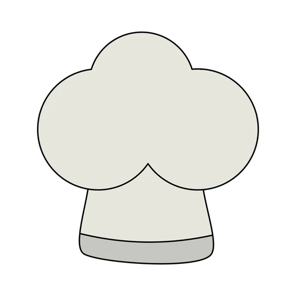Chapeau chef icône uniforme — Image vectorielle