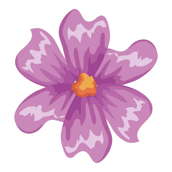 Hermoso icono decorativo flor — Archivo Imágenes Vectoriales