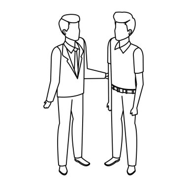 Çift Erkekler avatarlar karakter