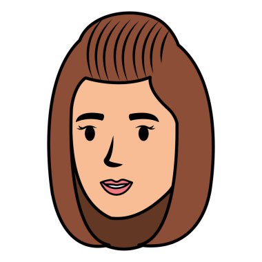 güzel bir kadın baş avatar karakter