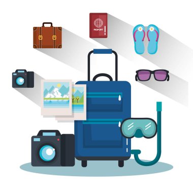 tekerlekli kolu ile tatil seyahat çantası