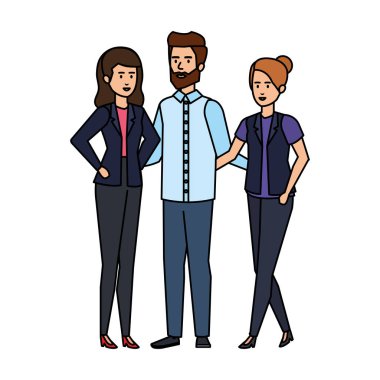 zarif iş insanlar avatarlar karakter