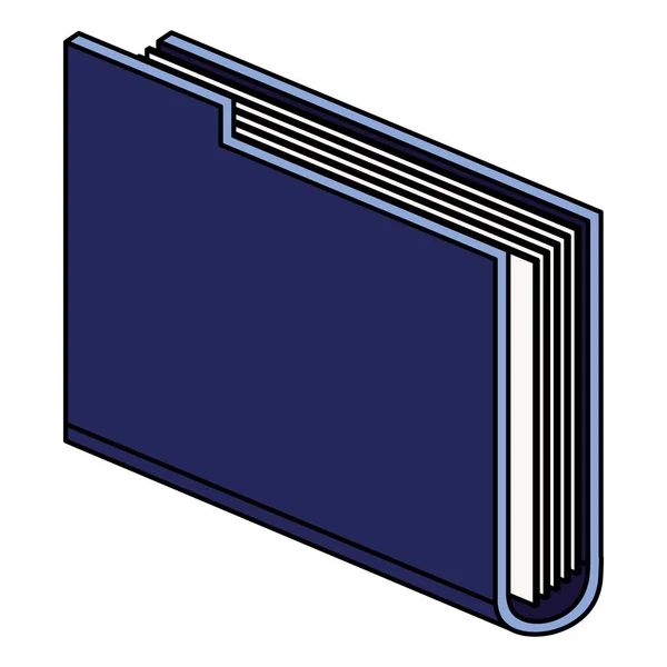 Plik folderu ikona izometryczny — Wektor stockowy