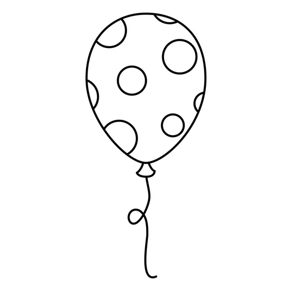 Ballon Helium schwimmende Ikone — Stockvektor