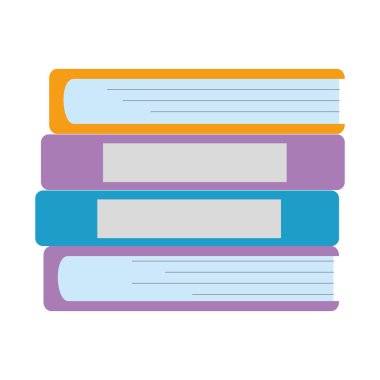 yığın kitapları izole edilmiş simge