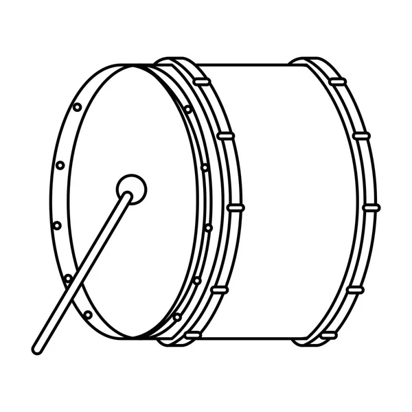 Tromme musikinstrument ikon – Stock-vektor