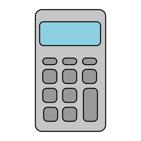 Geïsoleerde calculatorpictogram math — Stockvector