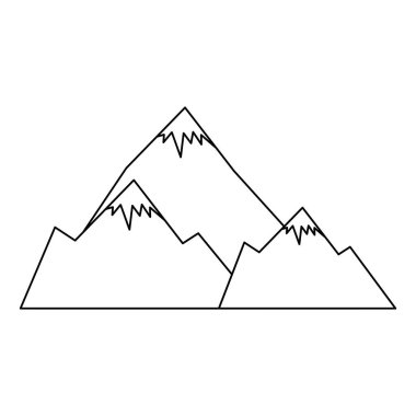 kar sahnesi ile dağlar