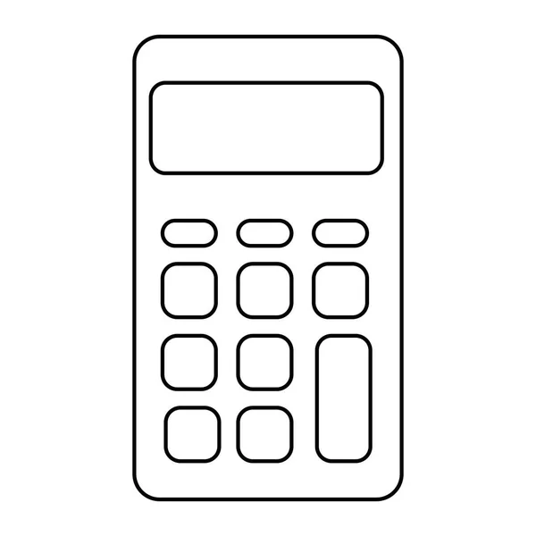 Taschenrechner Mathematik isoliertes Symbol — Stockvektor