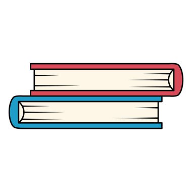 yığın kitapları izole edilmiş simge