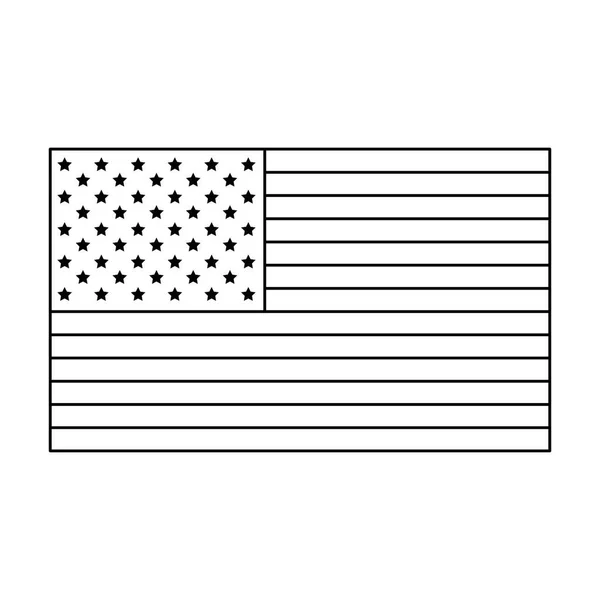 Verenigde Staten van Amerika vlag — Stockvector