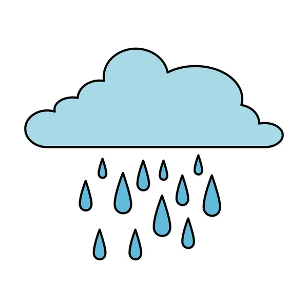 云雨天气孤立图标 — 图库矢量图片