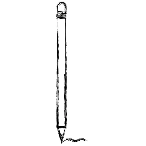 연필 흑연 고립 된 아이콘 — 스톡 벡터