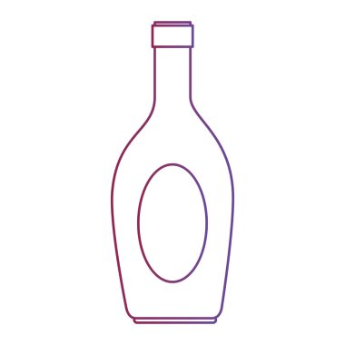 wine bottle silhouette icon