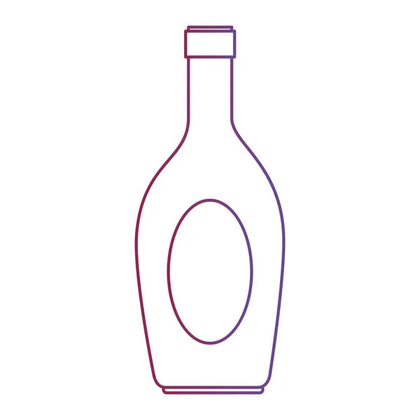 Icône de silhouette bouteille de vin — Image vectorielle