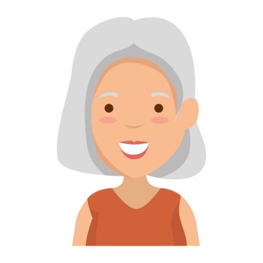 yaşlı kadın avatar karakteri