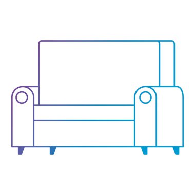 confortable kanepe izole simgesi