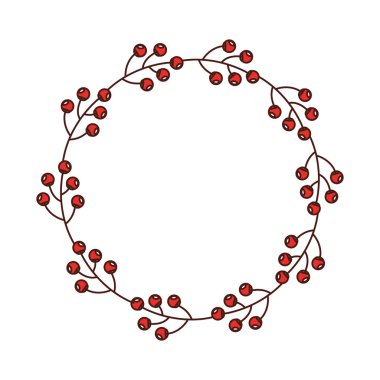 kırmızı çilek meyve çelenk şube dekorasyon doğa