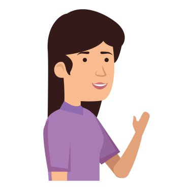 güzel ve genç kadın karakter