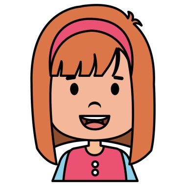 Mutlu küçük çocuk karakteri