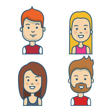 insanlar illüstrasyon vektör