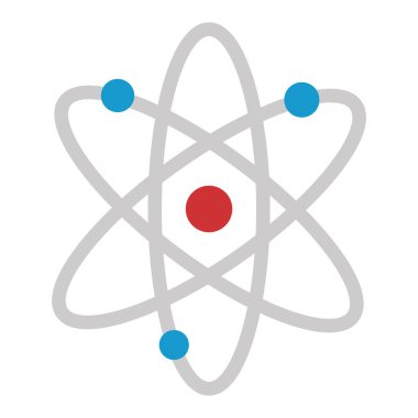 Atom molekül izole simgesi
