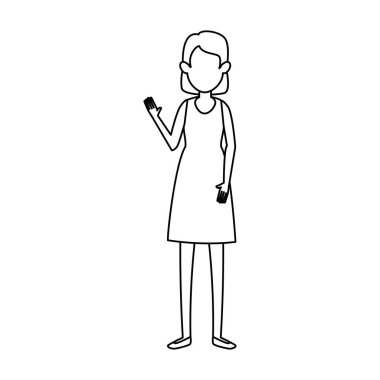 güzel ve genç kadın karakter