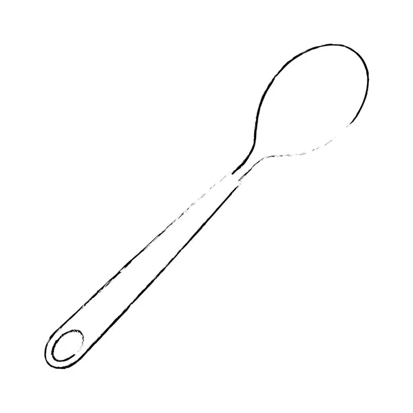 Cuillère outil de coutellerie icône — Image vectorielle