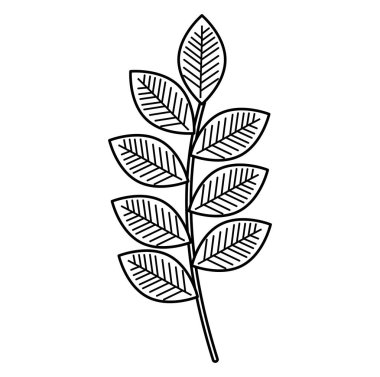 şube ile dekoratif simgesi yapraklar